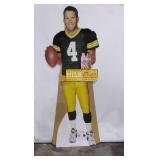 Brett Favre life-size display advertising for