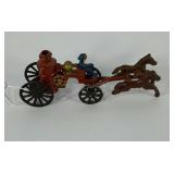 Cast iron horse drawn steam engine, 9