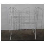 Three tier wire shelf