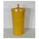 Yellow melamine clothing hamper, 23"