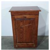 Wooden tilt put trash can cabinet, 12" x 19" x