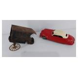 Marx model car, Fire Chief, and model US Mail