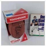 Autographed Jeff Hostetler Wilson Football, not