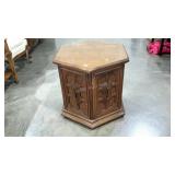 Hexagonal end table, wear as shown