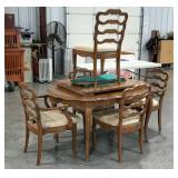 Dining table-36x 56- with 5 chairs, two 14"