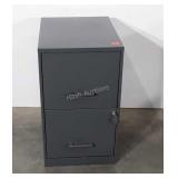 Metal filing cabinet with keys, 14.5" x 18" x 25"
