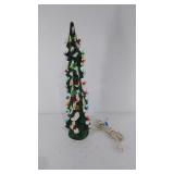 Ceramic lighted Christmas Tree, works 20" tall