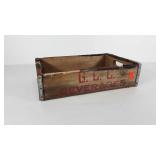 Advertising crate, GCC Beverages, condition as