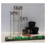 Garden group, fabric, plant stand, bird feeder