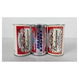 Advertising, mini Budweiser and Bud Light cans