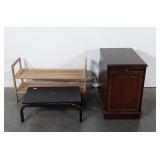 Home furnishings, includes end table with