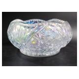 Smith Glass, Iridescent, vase, 7" in diameter