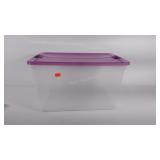 Empty tote with lid, good condition,