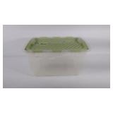 Empty tote with lid, good condition,