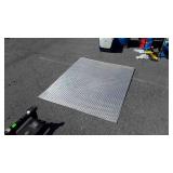 Sheet of Aluminum, hole punched, 48x39"