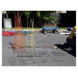 Gardening Tomato Cages, orange, yellow,