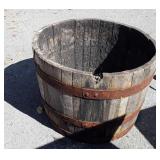 Whiskey Barrel planter Half Size