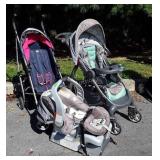 Baby Accessories Lot, 2 strollers, car seat no