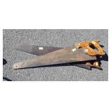 Two Carpenters Hand Saws