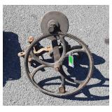 Old Grinder Sharpener, gear driven, missing the