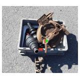 Misc, old Metal pcs, include a Corn Sheller