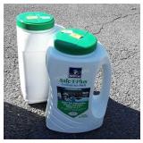 Two jugs of Morton Safe T Plus Salt Melt, 12lbs