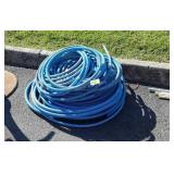 Coil of blue poly Flex Conduit