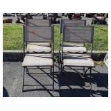 Set of 4 Folding Outdoor chairs, used condition