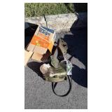 Misc Mower Parts, blades, belt, used condition