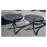 Pair of 20" aluminum Patio side stands