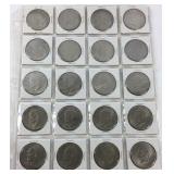Sleeve of Eisenhower dollars, 1977, 1978,