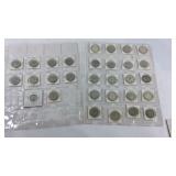 27 Washington quarters and a few foreign coins,