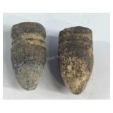 Two dug relic bullets