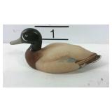 Fenton duck,  signed by artist hand painted
