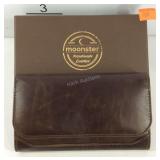 Moonster handmade leather wallet new