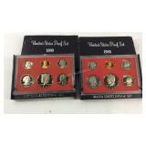 Two 1980 proof sets