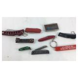 Keychain pocket knives, advertising with Schrade,