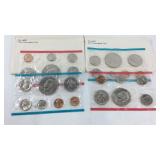 Two mint sets 1973 and 1974