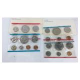 Two mint sets, 1974 and 1975