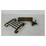 Kitchen ware, very old butter mold, old nutmeg