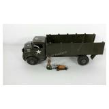 USA metal army truck with metal soldier, made in