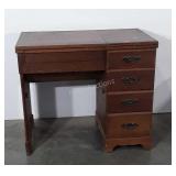 Wooden sewing table, 20" x 31" x 35"