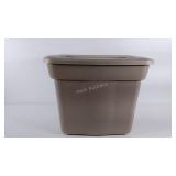 Empty tote with lid, good condition,