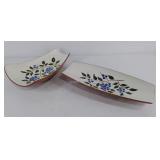 Two Stangl Pottery dishes, Blueberry