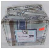 King size flannel sheet set, new in package