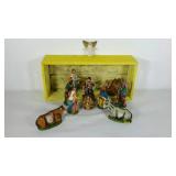 Nativity scene, made in Italy figurines, wooden