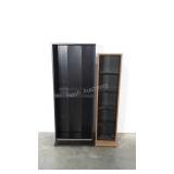 Two CD/DVD storage cabinets with adjustable