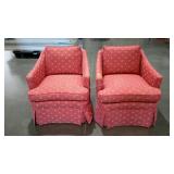 2 accent armchairs, skirted, wear as shown