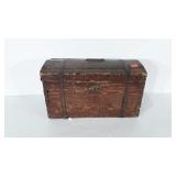 Wooden chest, missing latch, 10.5" x 11" x 20",