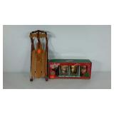 Holiday decor, decorative snow sled 17x6